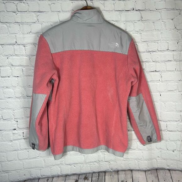 The North Face Denali Girls Full Zip Jacket size XL Gray Pink - Picture 5 of 13